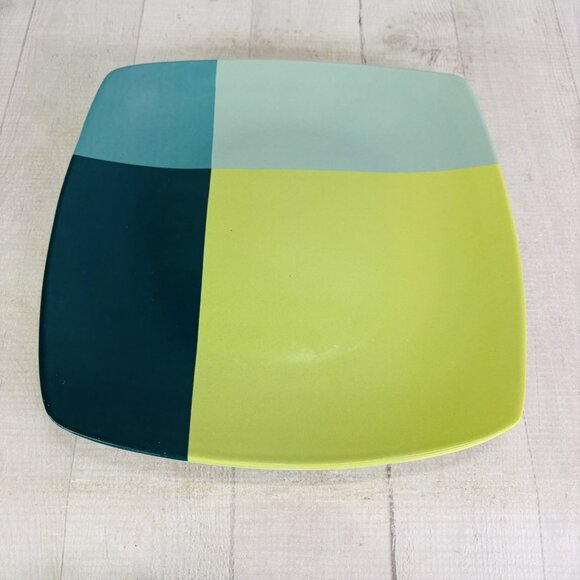 Home Target GREEN COLOR BLOCK Various Blue Blocks Square Stoneware Dinner Set 4 - Picture 2 of 16